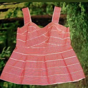 NWOT ANTROPOLGIE HD PARIS PEPLUM TOP SMALL